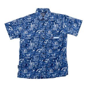 Mecca Hawaiian Shirt Young Large(14/16) Made in‎ USA Short Sleeve